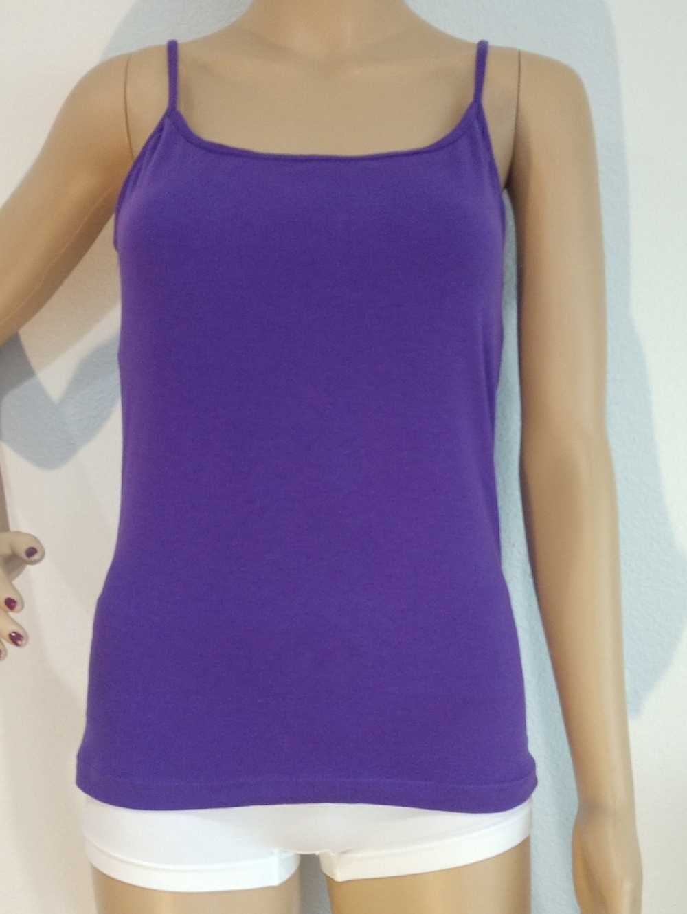 Classic Purple Spaghetti-Strap Camisole